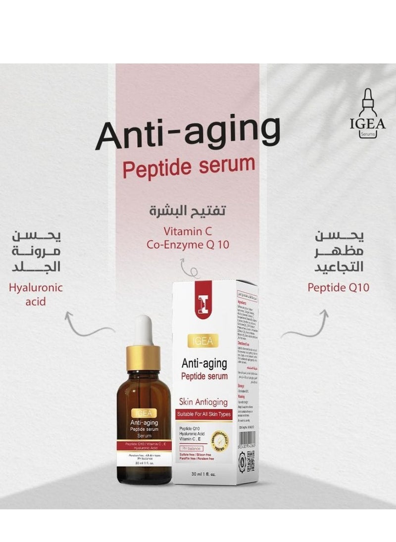 IGEA PHARMA - Anti-Aging Peptide Serum | 30 ML | Skin Renewal Wrinkle & Fine Line Reduction - Image 1