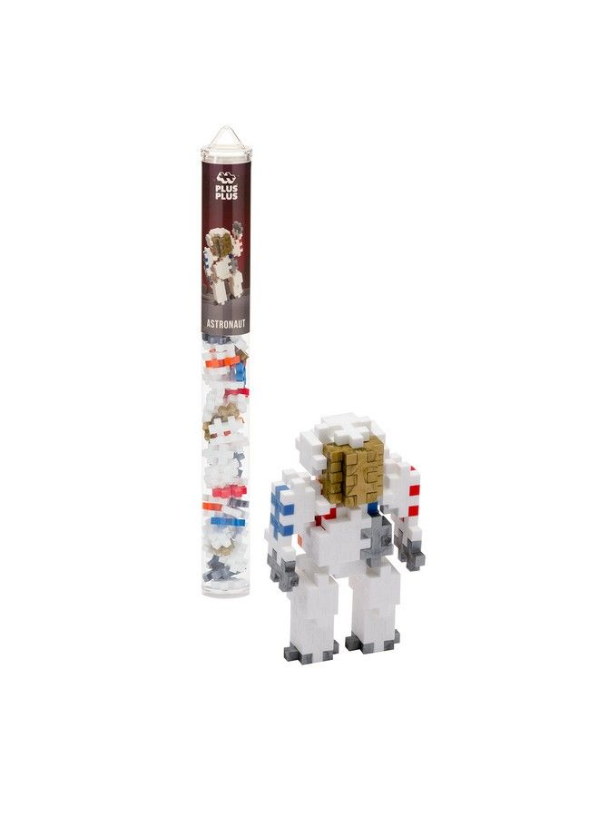 Mini Maker Tube Astronaut, Apollo 11 Space Playset 70 Piece, Construction Building Stem ; Steam Toy, Interlocking Mini Puzzle Blocks For Kids - Image 1