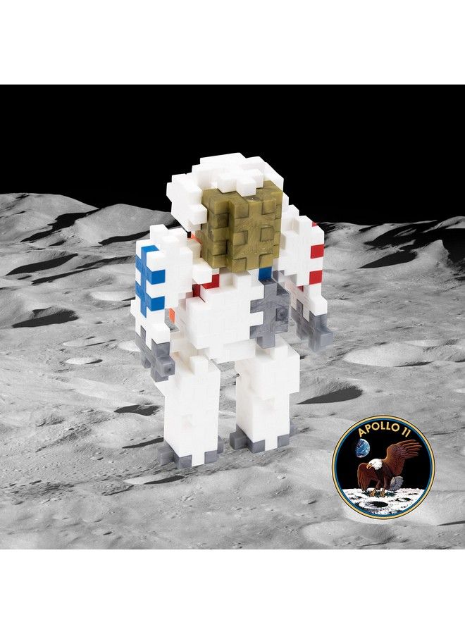 Mini Maker Tube Astronaut, Apollo 11 Space Playset 70 Piece, Construction Building Stem ; Steam Toy, Interlocking Mini Puzzle Blocks For Kids - Image 3