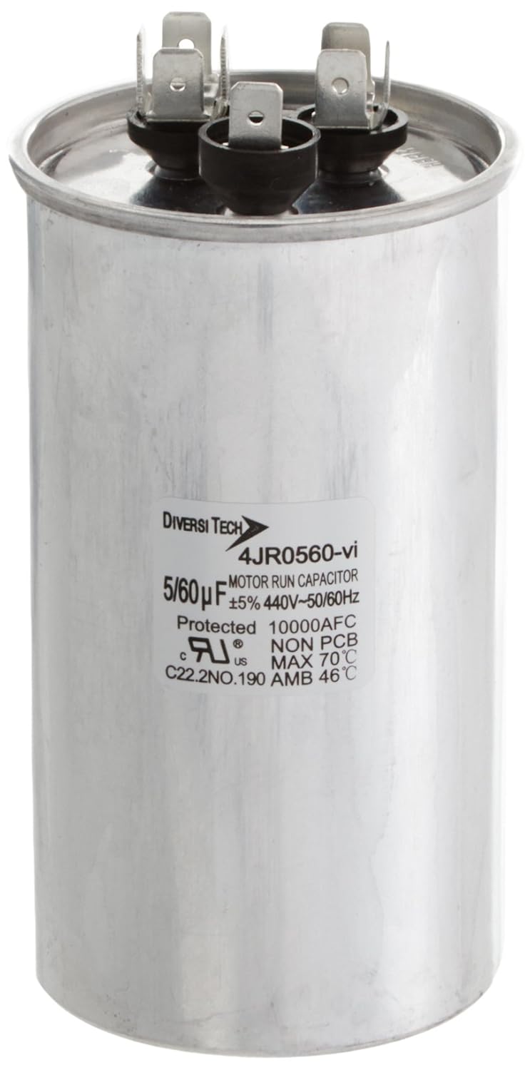 Diversitech Diversitech 4JR0560 Mtr Run CapRound605uf 440v Silver  - Image 1