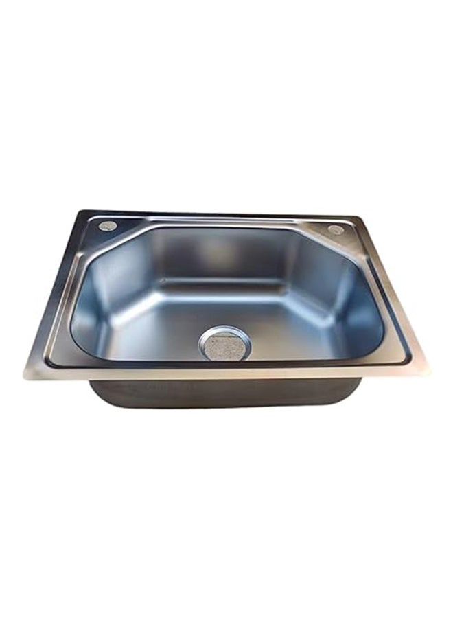 Shams Stainless Kitchen Sink   (Sink 62cm X 50cm Silver) - Image 1