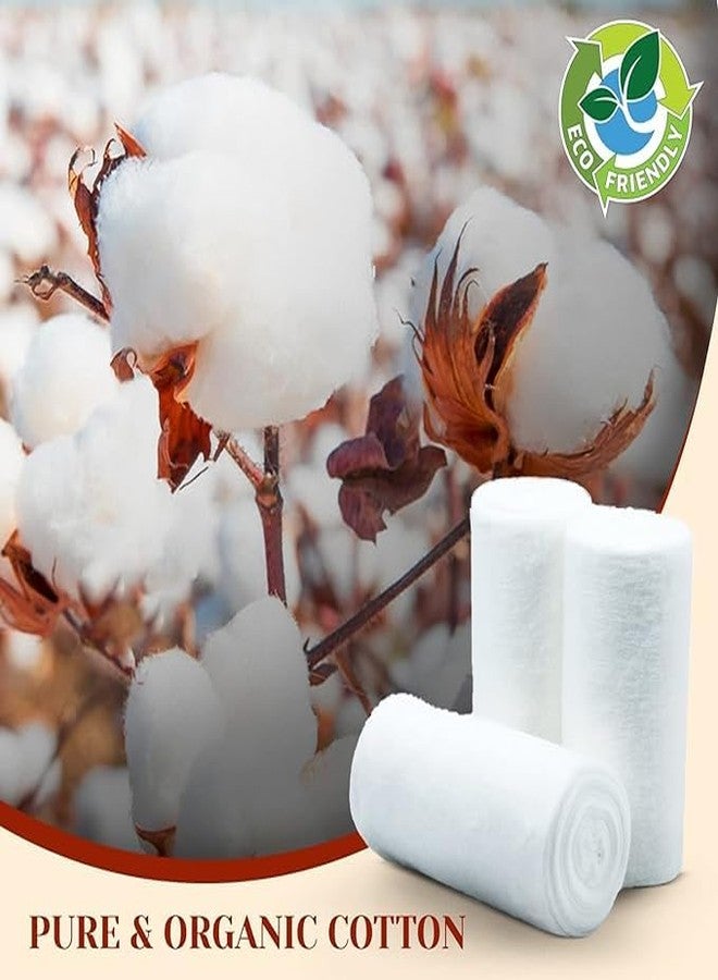 HOSPISAFE SOLUTIONS HOSPISAFE® Absorbent Cotton Roll (Net 500g) High Quality - Ideal for Makeup Removal, Toner, Ultra Soft Cleansing - Cotton Pads for Face, Medical Use - CE & ISO Certified - Image 5