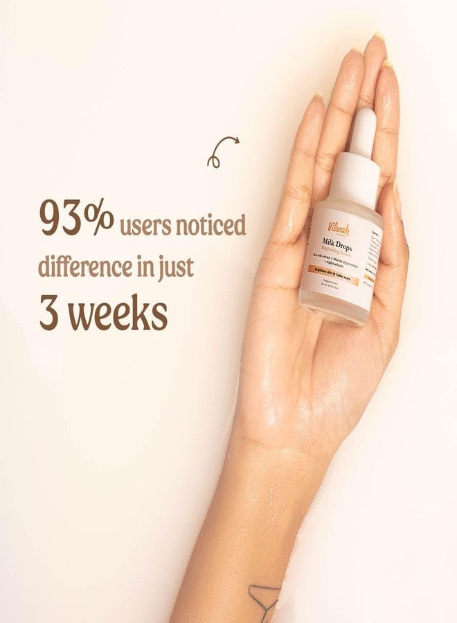 vilvah STORE سيروم فيلوف ستور لتفتيح البشرة مع مستخلص حليب الأرز، مستخلص الطحالب البحرية، ألفا أربوتين، يقلل الندبات، يضيء البشرة ويوحد لونها لجميع أنواع البشرة، 20 مل - Image 5