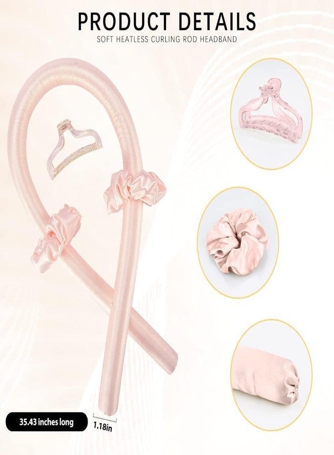 BSITFOW Heatless Hair Curler for Women | Satin No-Heat Curling Rod Headband for Long Hair | Soft Foam Rollers for Comfortable Overnight Curls | Silk Curlers with Accessories | Perfect for Daily Use & Travel - Image 2