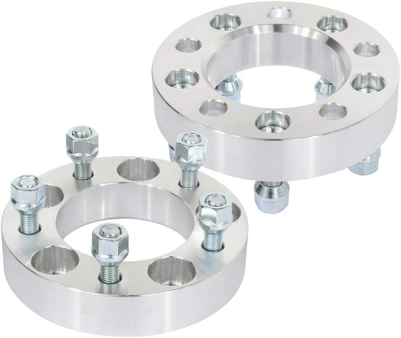 ROADFAR 2 Set 1.5 Inch Wheel Spacers Adapters 5 Lug 5x4.75 with 12x1.5 Studs 87.1mm - Image 1