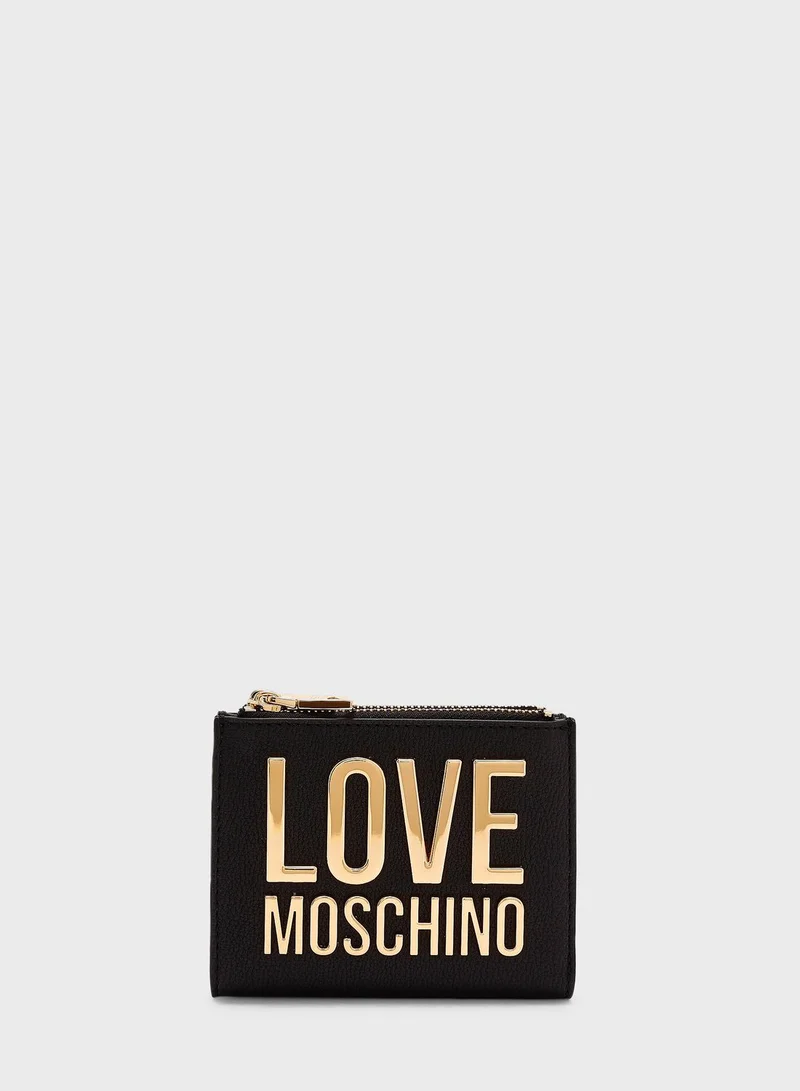 Love Moschino Logo Detailed Wallet