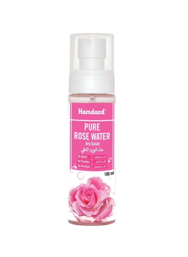 Hamdard Arq Gulab Rose Water Spray 100ml | Natural Facial Toner & Refreshing Mist, Hydrates, Soothes & Revitalizes Skin, Suitable for All Skin Types