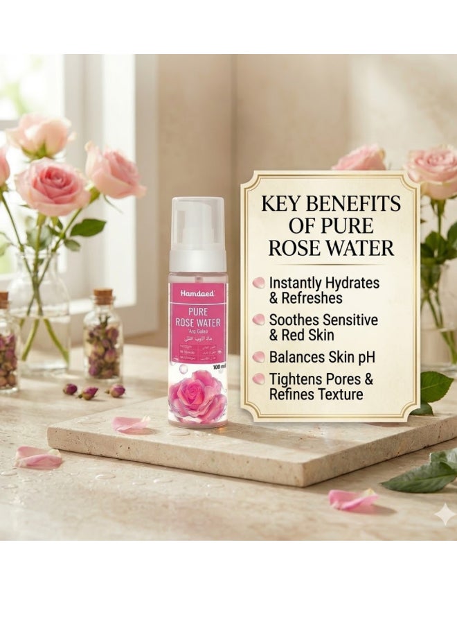 Hamdard Arq Gulab Rose Water Spray 100ml | Natural Facial Toner & Refreshing Mist, Hydrates, Soothes & Revitalizes Skin, Suitable for All Skin Types - Image 2