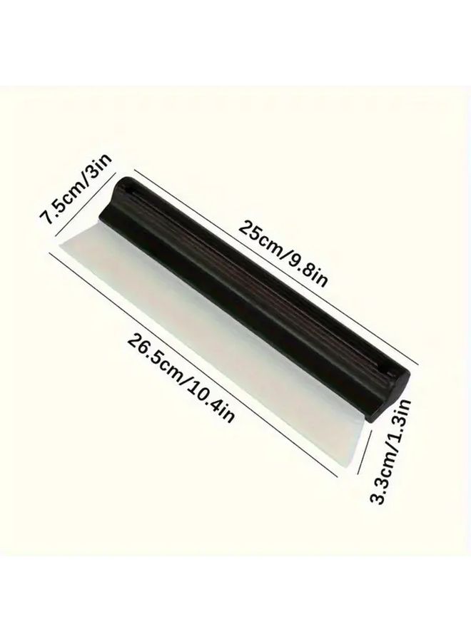 1pc Black Soft Silicone Car Scraper Anti Scratch Portable Window Cleaning Brush Effectively Dry Safely Paint Glass Windshield Wipers Essential Car Detail Accessories Cleaner - Image 3