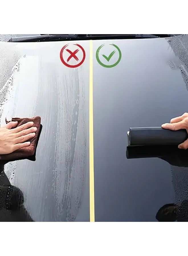 1pc Black Soft Silicone Car Scraper Anti Scratch Portable Window Cleaning Brush Effectively Dry Safely Paint Glass Windshield Wipers Essential Car Detail Accessories Cleaner - Image 5