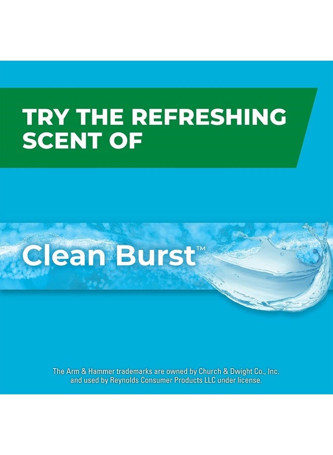 Hefty Ultra Strong Made with 50% Recovered Materials* Tall Kitchen Trash Bags, Gray, Clean Burst, 13 Gallon, 40 Count - Image 3