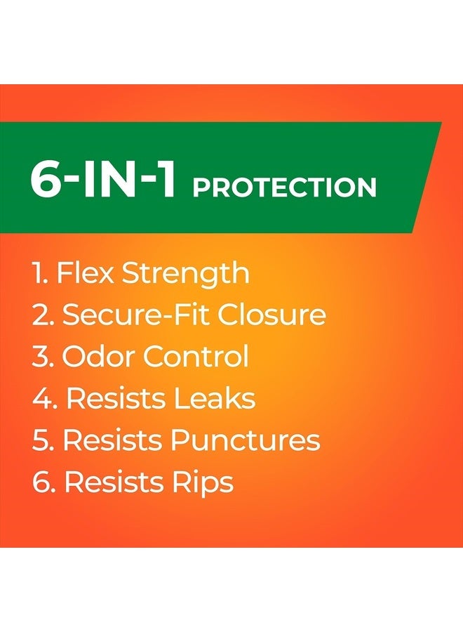 Hefty Ultra Strong Made with 50% Recovered Materials* Tall Kitchen Trash Bags, Gray, Clean Burst, 13 Gallon, 40 Count - Image 4