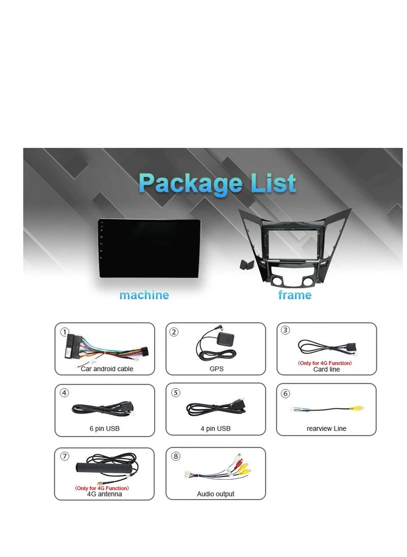 MNT - Hyundai Sonata screen 2011-2014 is part of the car's infotainment system. It runs on Android and supports features like Apple CarPlay and Android Auto, allowing you to easily connect your smartphone. It also offers a high resolution of up to 1080 pixels, making it excellent for displaying information and maps clearly. - Image 1