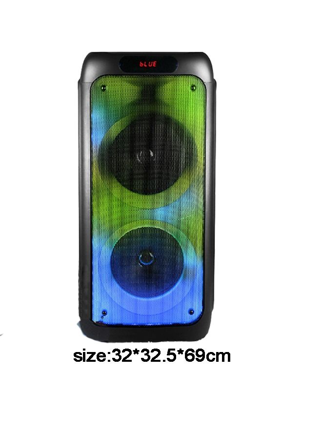 Loud Bluetooth Speaker 70W with Double Subwoofer Heavy Bass Party Speaker with Powerful Sound Full Screen Colorful Lights 24H Playtime AUX USB Playback Portable Speaker for Outdoor Home Party - Image 2