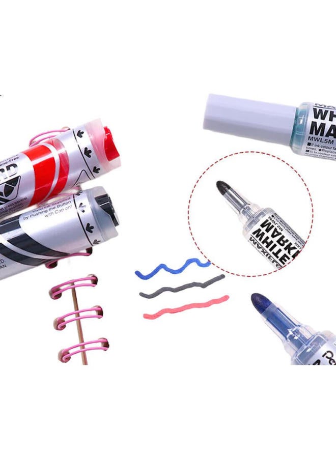 Pentel Mwl5M Whiteboard Marker Pen 2Mm Bold Round Tip Erasable Marker Imported Black (Pack Of 5) - Image 3