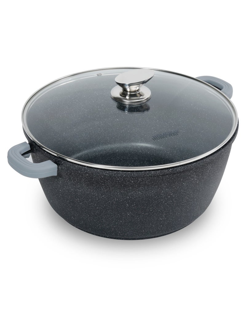 Homeway Premium 32cm Die Cast Aluminum Marble Casserole – Perfect for Large Meals,Long-Lasting & Scratch Resistant - Image 3