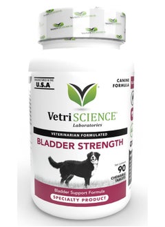 VetriScience Laboratories Bladder Strength Dog Uti Treatment, 90 Tablets  Vet Recommended Bladder Supplement, Urinary Tract Health, Bladder Control, Prevent Bladder Crystals And Stones  - Image 1