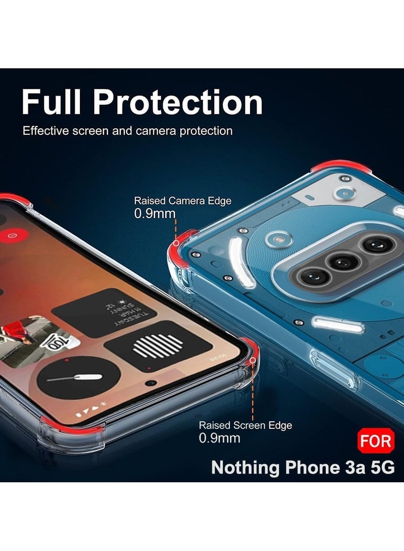 DUSALA Case for Nothing Phone (3a) Clear Back Cover Case Ultra Clear Best Camera Protection Anti-Slip Grip Slim & Protective Back Case Cover for Nothing Phone 3a 5G 2025 Bumber Case - Image 4
