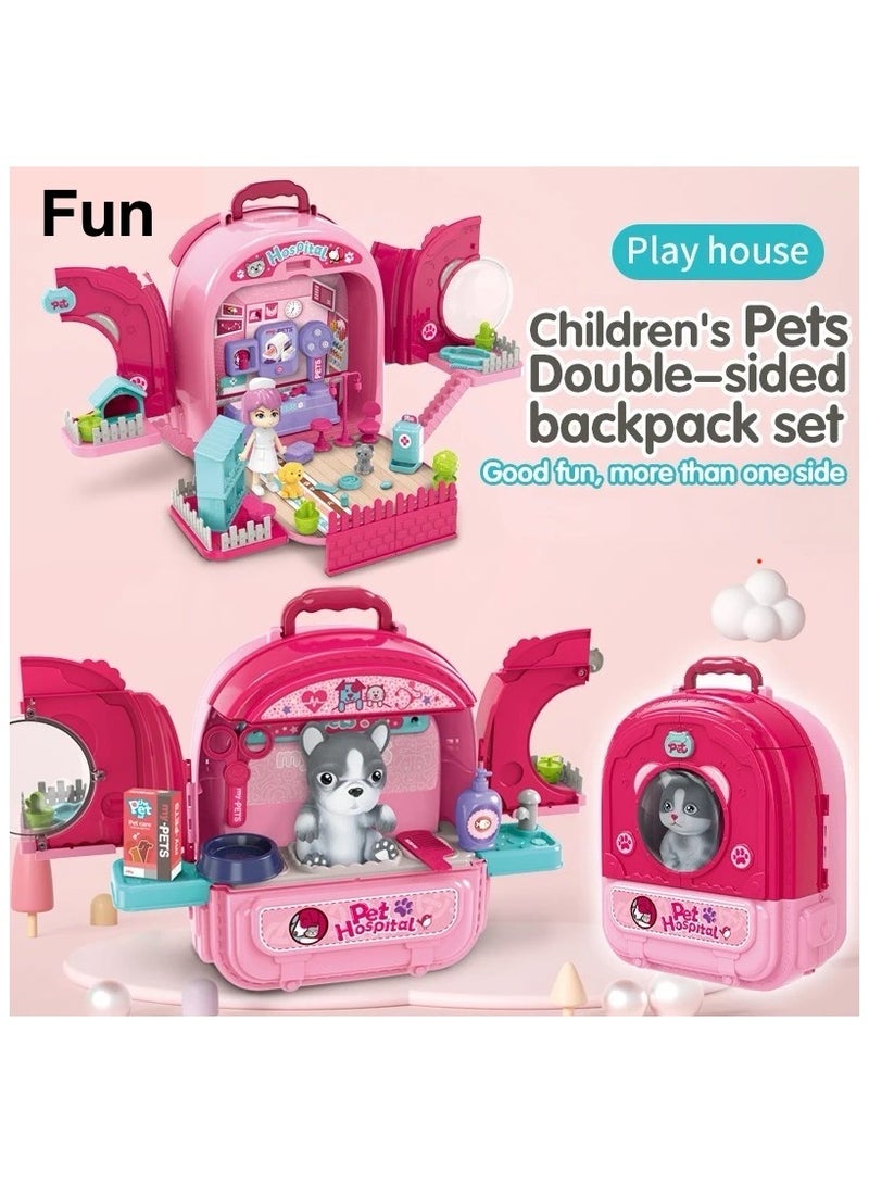 Easy future Children Toy Set Backpack for Toddlers 3-7 Years Old, Kitten  - Image 3