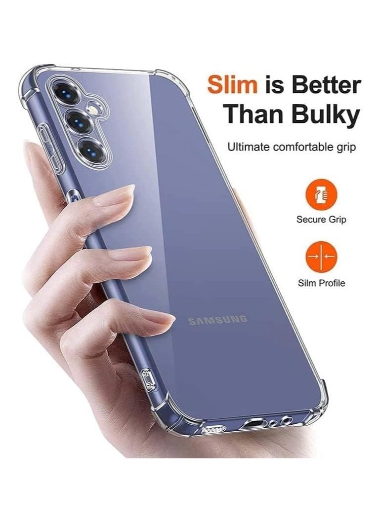 Raxoom Samsung Galaxy A24 Case Cover Clear Back Air Cushion Soft Silicone Shockproof Anti-Scratch Protective Bumper Shell Corner for Samsung Galaxy A24 - Image 2
