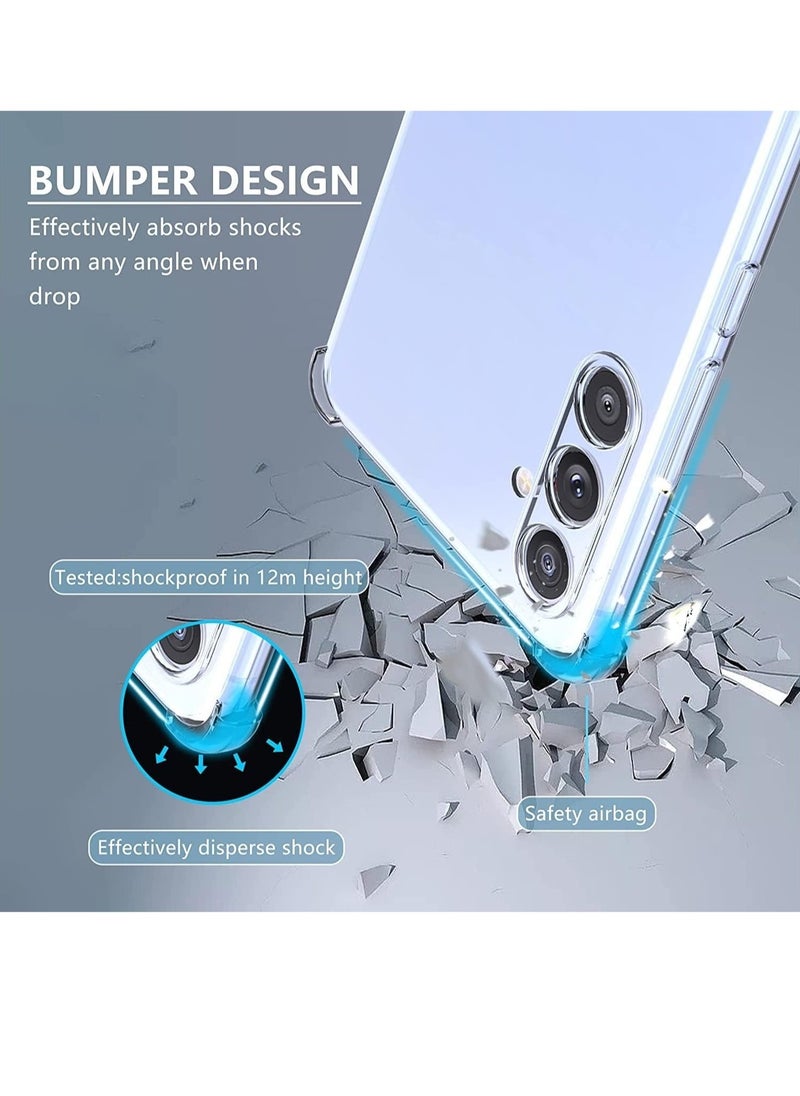 Raxoom Samsung Galaxy A24 Case Cover Clear Back Air Cushion Soft Silicone Shockproof Anti-Scratch Protective Bumper Shell Corner for Samsung Galaxy A24 - Image 5