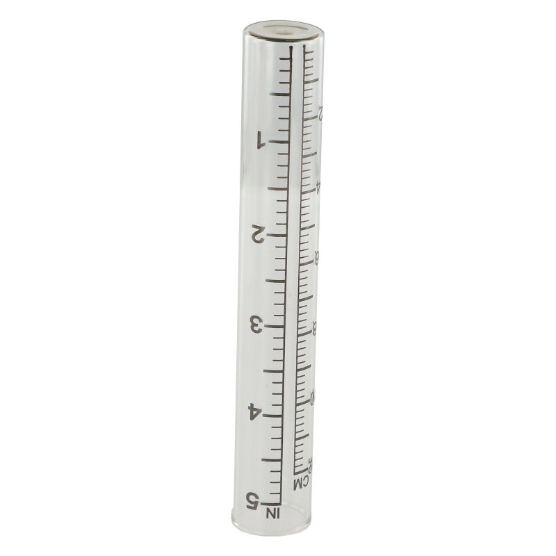 5 Inch Outdoor Rain Gauge With Stainless Steel Bracket Clear Glass Tube For Rainfall Measurement - Image 3