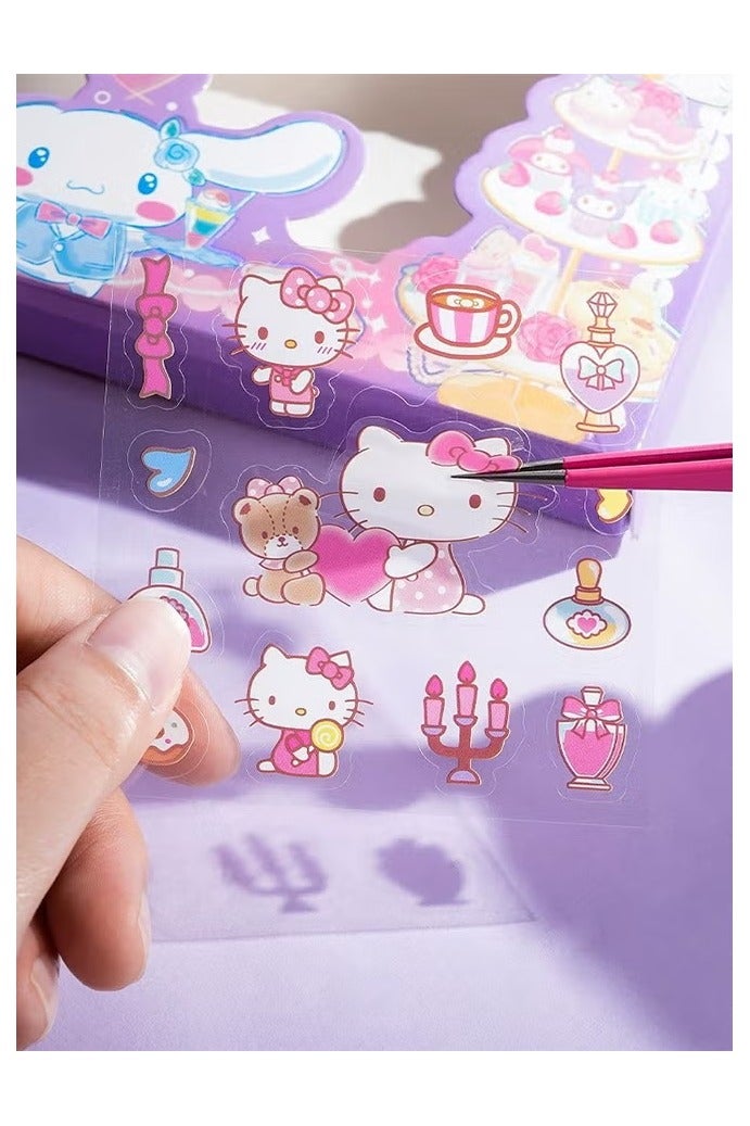 سانريو أنيمي فتاة ملصقات - 100 سانريو ملصقات مجموعات ، مجموعات الفينيل ملصقات الكرتون الديكور الجمالي ، مثالية clipbooks ، يوميات ، أجهزة الكمبيوتر المحمولة ، ديكور الغرفة - Image 4