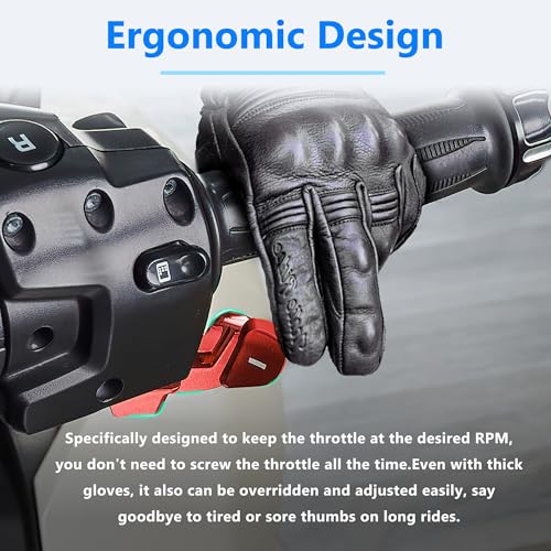 BAKAFOH Red Style Aluminum F3 RT Paddle Shifter Thumb Throttle Control Thumb-Tap Shift Controller for Can Am Spyder F3/F3-S/F3-T/F3-L 2015-2023,and RT/RT-L 2011-2023 Models Accessories - Image 3