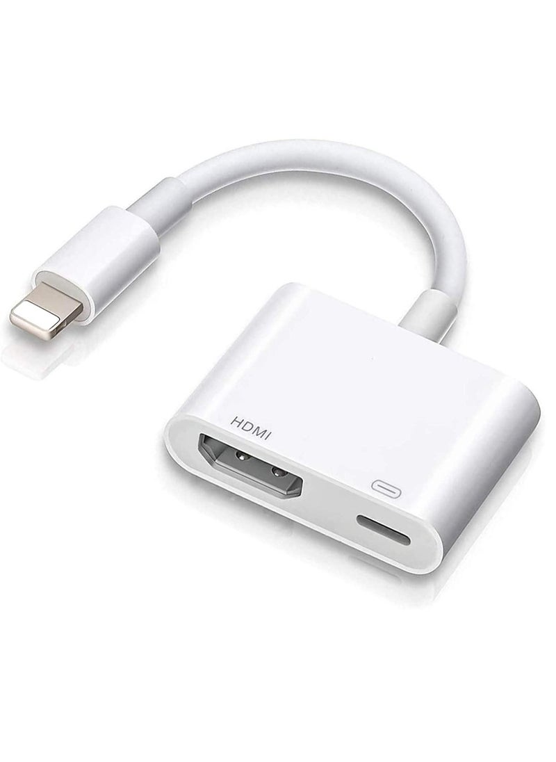 Gravity Lightning to HDMI,Apple MFi Certified Lightning to Digital AV Adapter,1080P Audio & 4K Video HDMI Sync Screen Connector with Charging Port for iPhone 11/XS/XR/X/8 7, iPad on HD TV/Monitor/Projector - Image 1