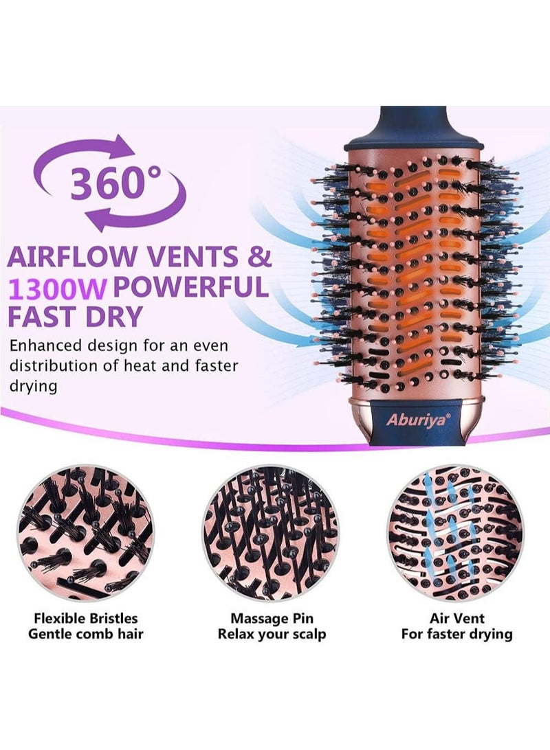 Aburiya AB-001 1300W Hot Air Styler Brush 4 in 1 Hair Dryer and Styler Volumizer Hair Straightener Curler Brush Hair Styler For Women - Image 4