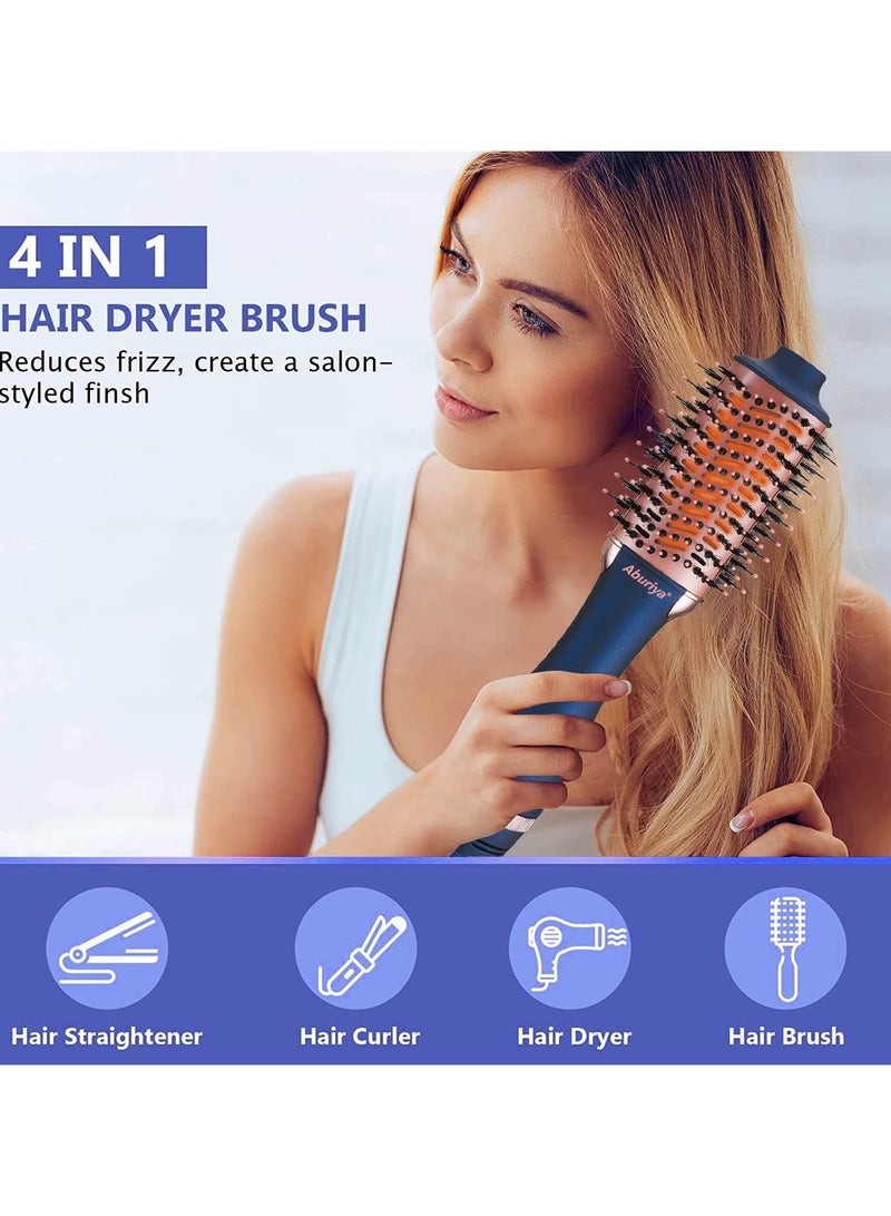 Aburiya AB-001 1300W Hot Air Styler Brush 4 in 1 Hair Dryer and Styler Volumizer Hair Straightener Curler Brush Hair Styler For Women - Image 5
