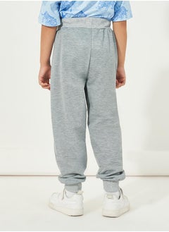 Styli Letter Print Slant Pocket Cotton Joggers  - Image 4