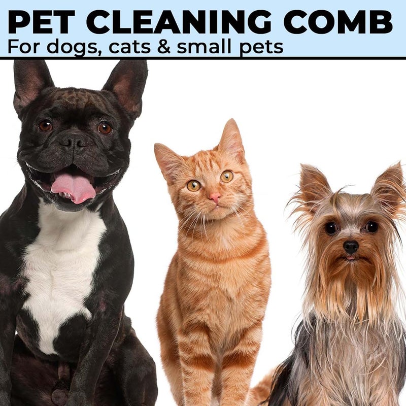 Homestic Dog Brush|Dog Brush For Hair Cleaning|De-tangling|& Grooming|Helps Prevent Fur Loss Upto 90% By Increasing Blood Circulation|Suitable For Small & Medium Pets|PT213B|Blue - Image 5