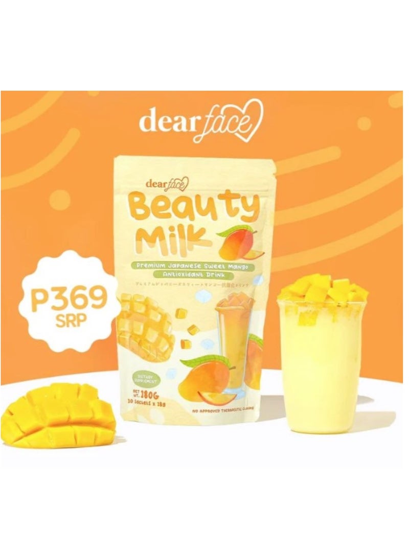 دير فيس بيوتي حليب مانجو مضاد للأكسدة مكمل تجميل شراب مضاد للشيخوخة
