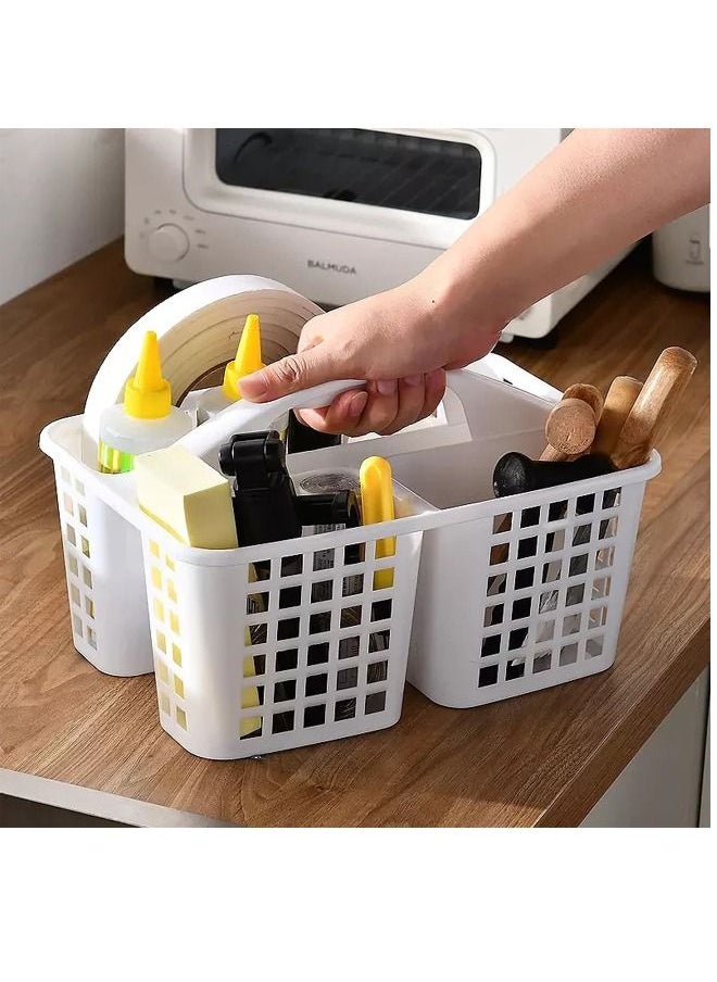 Generic - Portable bathroom basket portable bathroom basket bathroom storage basket toiletries bathroom dormitory storage box - Image 1