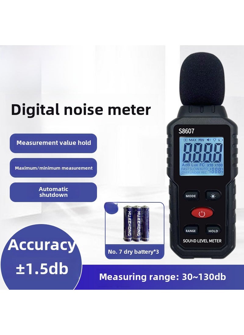 Generic Handheld Digital Sound Level Meter Noise Detector 