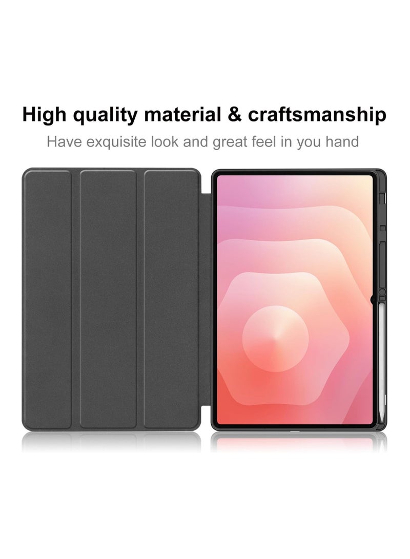 general Protective case compatible with Samsung Galaxy Tab S11 Ultra 14.6-inch 2025 tablet, tri-fold PU leather cover with auto-wake/sleep function - Image 5
