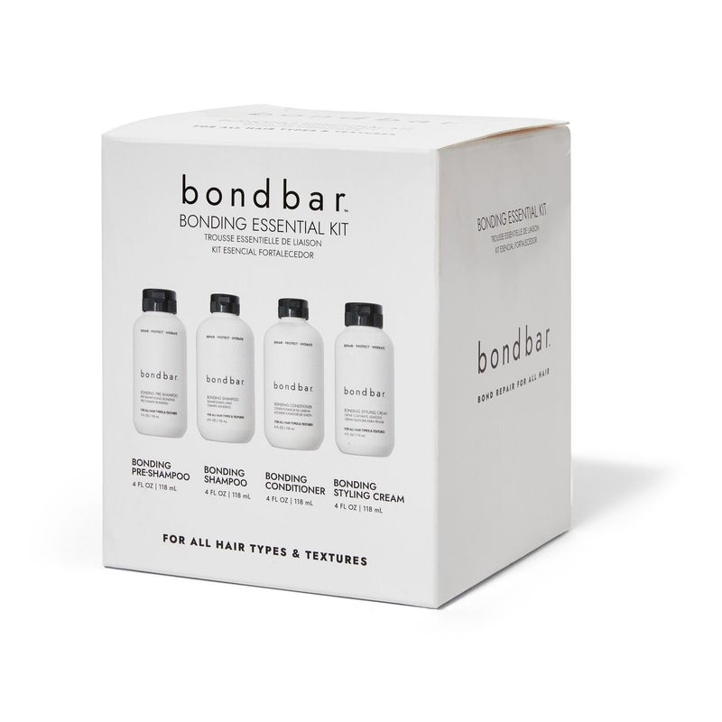 Bondbar Bonding Essential Kit Contains PreShampoo Shampoo Conditioner and Styling Cream 4 x 4 Oz