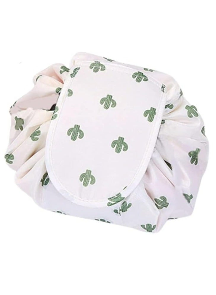 Oasisgalore Large Capacity Waterproof Drawstring Makeup Bag Portable Magic Toiletry Bag Organizer Travel Drawstring Organizer - Image 1