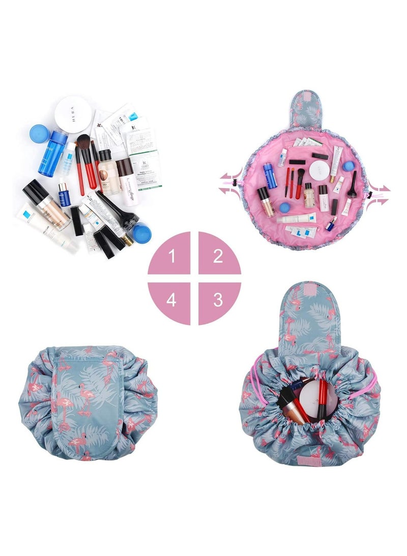 Oasisgalore Large Capacity Waterproof Drawstring Makeup Bag Portable Magic Toiletry Bag Organizer Travel Drawstring Organizer - Image 2