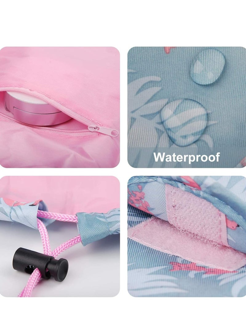 Oasisgalore Large Capacity Waterproof Drawstring Makeup Bag Portable Magic Toiletry Bag Organizer Travel Drawstring Organizer - Image 3