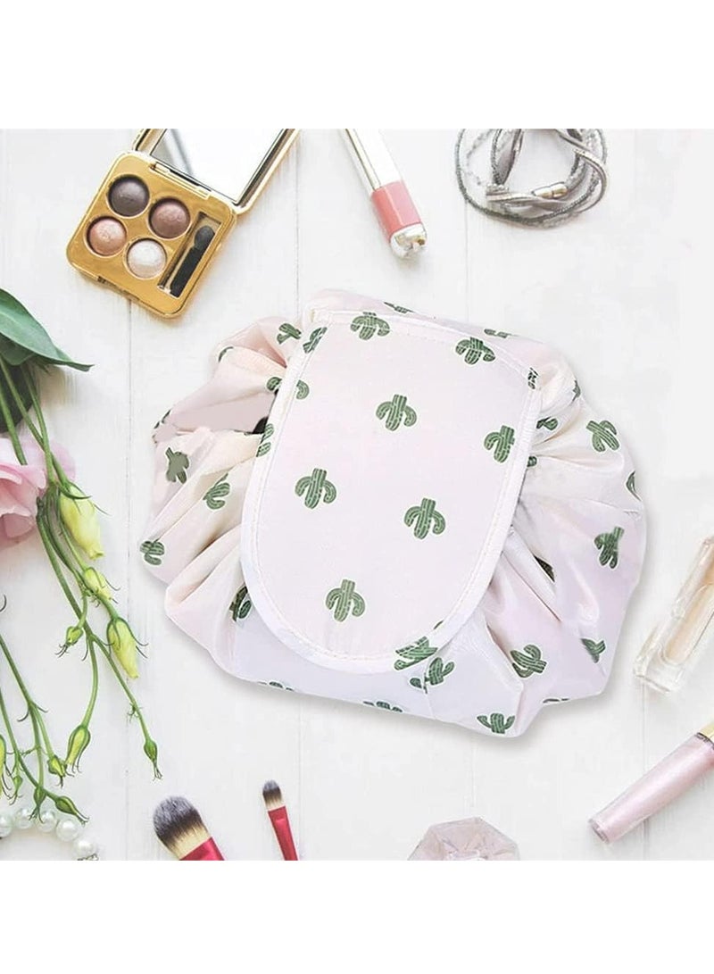 Oasisgalore Large Capacity Waterproof Drawstring Makeup Bag Portable Magic Toiletry Bag Organizer Travel Drawstring Organizer - Image 4