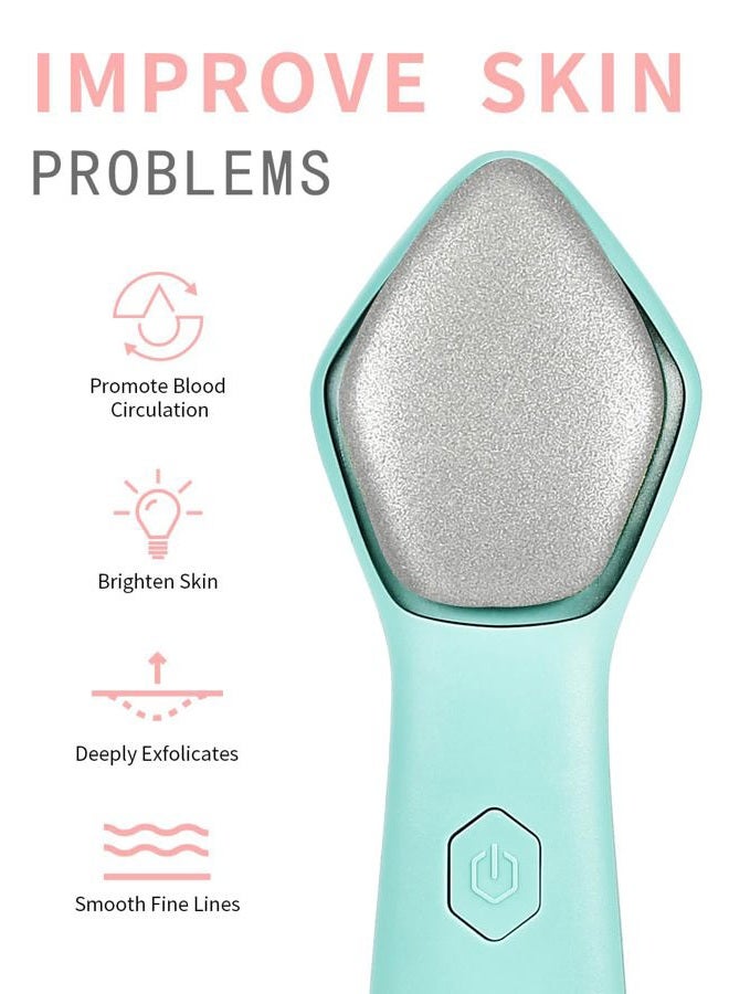 NEWDERMO Microdermabrasion Machine Pro, Large Diamond Electric Microdermabrasion Wand Tool With 3 Levels Frequency for Face Body Exfoliate Skin Care (Green) - Image 5