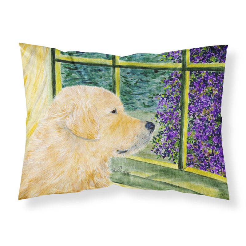 ""Caroline's Treasures SS8680PILLOWCASE Golden Retriever Moisture Wicking Fabric Standard Pillowcase  Large  Multicolor""
