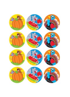 Trend Enterprises T83311 Fall Friends/Pumpkin Stinky Stickers 48 Count 1.25" Multicolor  - Image 3