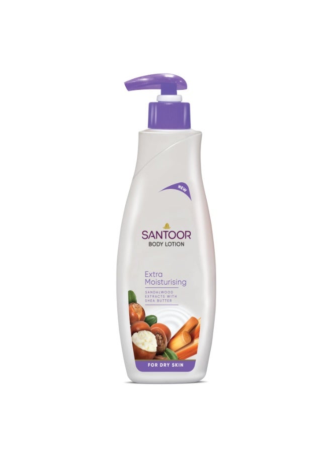 سانتور لوشن سنتور المعطر للجسم لترطيب إضافي| بمستخلصات خشب الصندل وزبدة الشيا والجلسرين| لمكافحة الشيخوخة وتوحيد لون البشرة| لوشن غير دهني للبشرة الجافة| 400 مل - Image 1