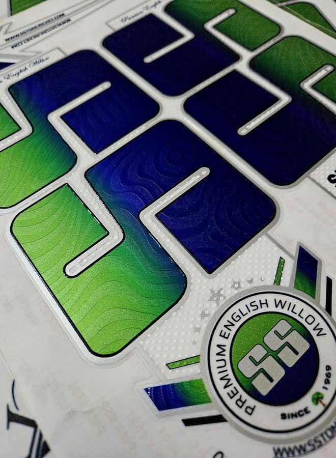 Cottontail Cricket Bat Sticker 4D Digital English Willow Sports Fiber Tape Embossed Accessories | VLVR Green - Image 5
