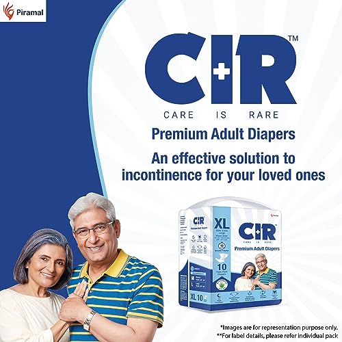 CIR Unisex Premium Adult Diaper-Tape Style All Night Protection With Aloe Vera Extra Large(Xl) Size Waist(122-145Cm 48"-58") 10 Units - Image 3