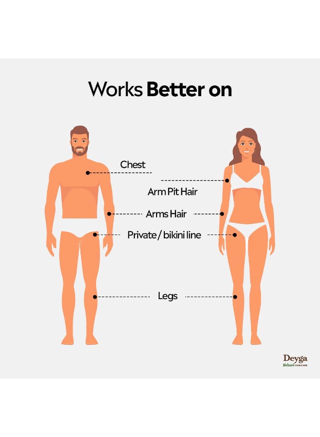 Deyga Herbal Hair Removal Powder (100g) | Natural Exfoliation & Tan Removal | Gentle Skin Care for All Skin Types | Made with Natural Ingredients | Painless Body Cleansing - Image 4
