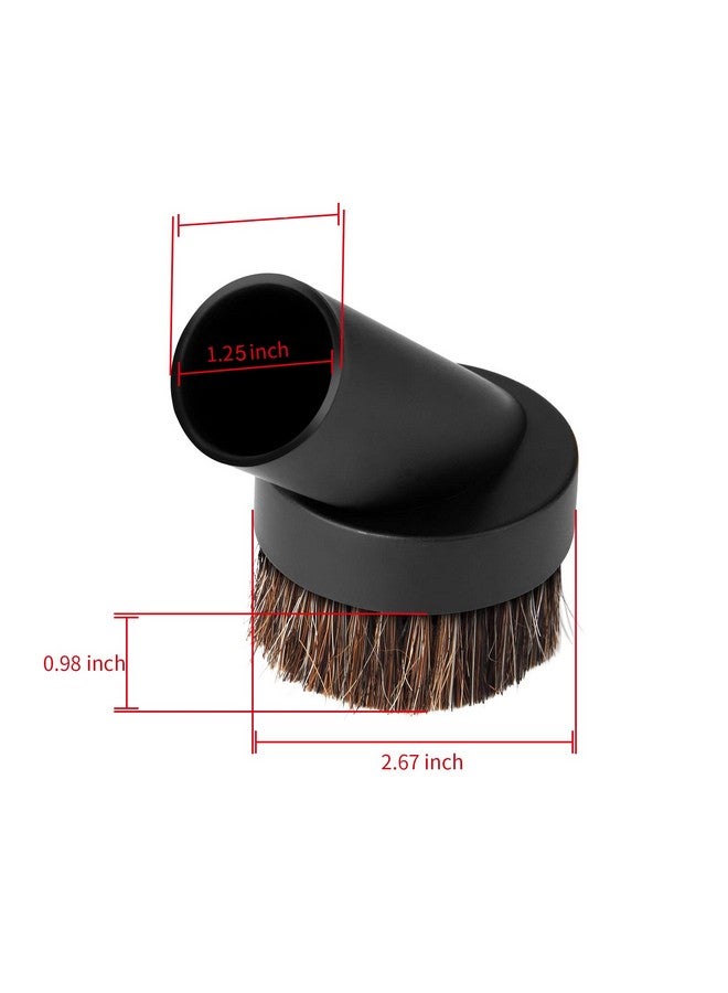 Lamoutor 4Pcs Soft Bristle Vacuum Brush Round Brush Vacuum Attachment Universal Vacuum Dust Brush for Most Vacuum Cleaners Accessories - Image 3